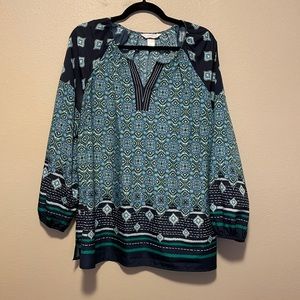 [cj banks] Blue/Green Blouse